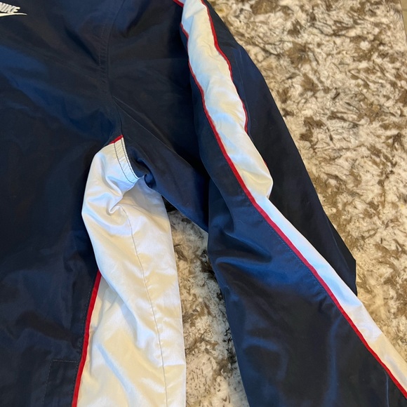 M Nike Vintage Blue White Windbreaker Jacket Mens Medium 90’s Retro Winter Fall - Picture 10 of 12
